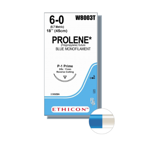 PROLENE® 6/0 Blue 45CM M0.7 P-1 PRIME (24pcs)