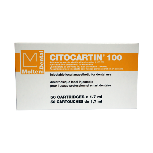 Citocartin 100, 4% Articaine 1:100,000 (50pcs)