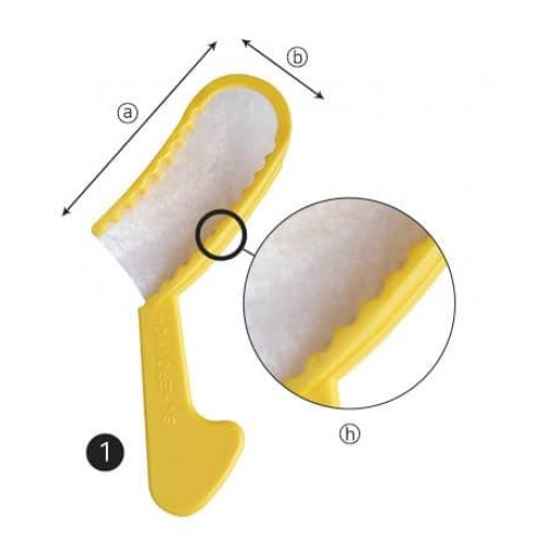 DentiAnn Disposable Bite Tray #1 Posterior (50pcs) Yellow
