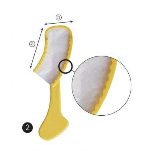 DentiAnn Disposable Bite Tray #2 Sideless Posterior (50pcs) Yellow
