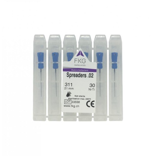 Spreaders 311 #30, 21mm, NiTi, SMG (6pcs)