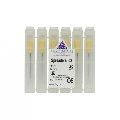 Spreaders 311 #20, 25mm, NiTi, SMG (6pcs)