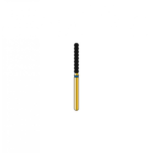 Bur Diamond FG 6053-018-10-ML Cylinder Gold (5 pcs)