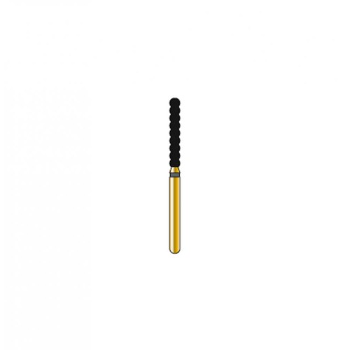 Bur Diamond FG 6053-018-10-MLX Cylinder Gold (5 pcs)