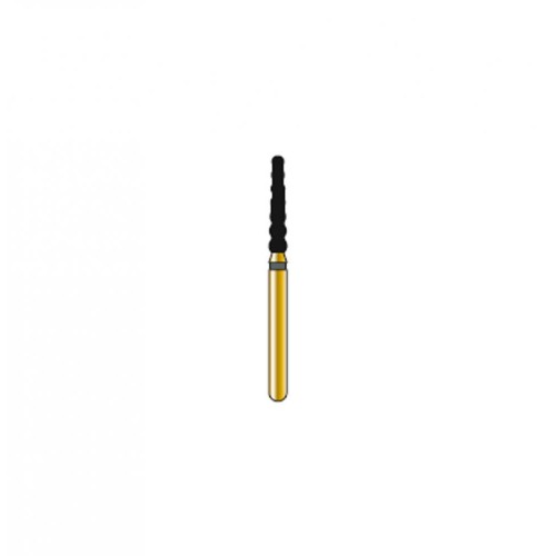 Bur Diamond FG 6055-018-8-MLX Taper Gold (5 pcs)