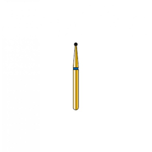 Bur Diamond FG 801-010-MLSS Round Gold (5 pcs)