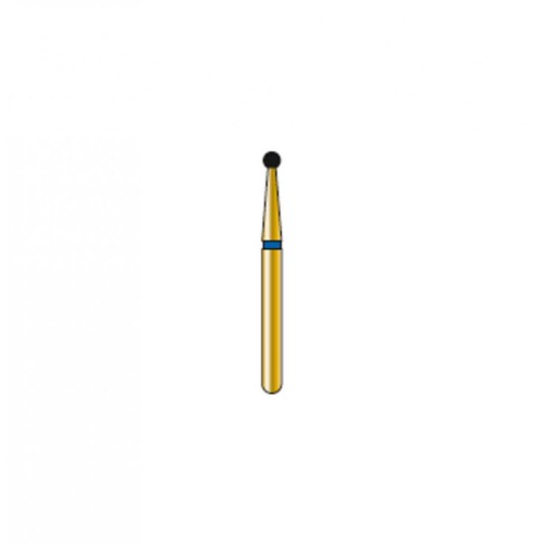 Bur Diamond FG 801-014-MLSS Round Gold (5 pcs)