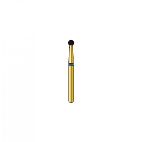 Bur Diamond FG 801-018-MLSS Round Gold (5 pcs)