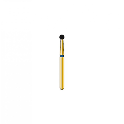 Bur Diamond FG 801-010-MLSS Round Gold (5 pcs)