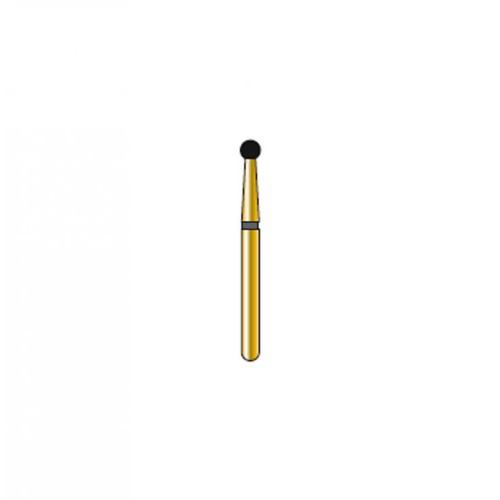 Bur Diamond FG 801-018-MLX Round Gold (5 pcs)