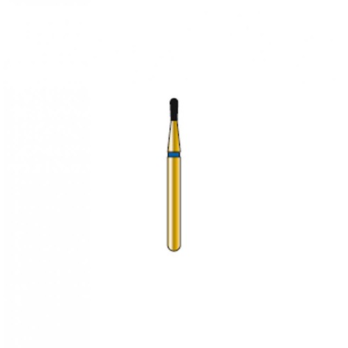 Bur Diamond FG 830-010-2.7-MLSS Pear Gold (5 pcs)
