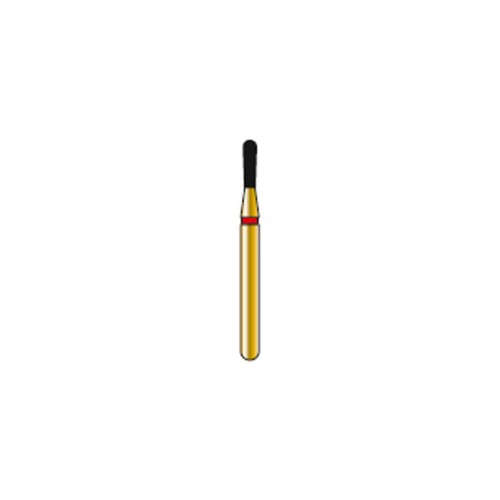 Bur Diamond FG 830L-012-4-F Pear Gold (5 pcs)