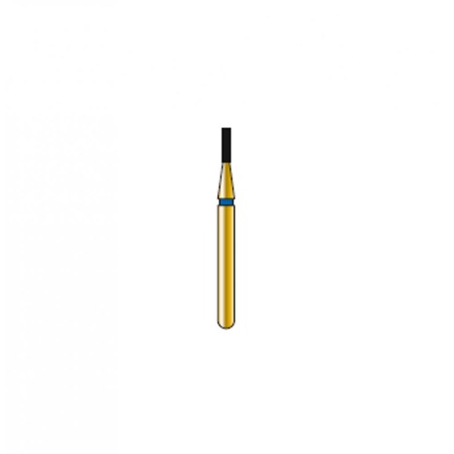 Bur Diamond FG 835-008-3-MLSS Flat End Cylinder Gold (5 pcs)