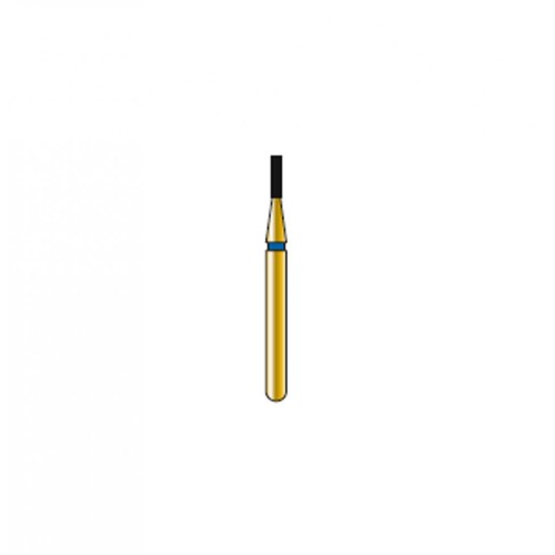 Bur Diamond FG 835-008-3-ML Flat End Cylinder Gold (5 pcs)cs)