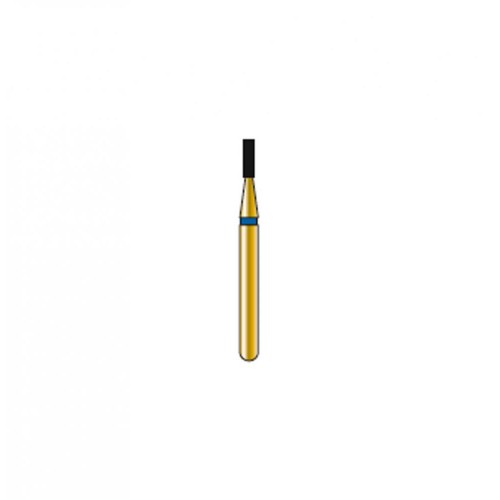 Bur Diamond FG 835-009-3-ML Flat End Cylinder Gold (5 pcs)