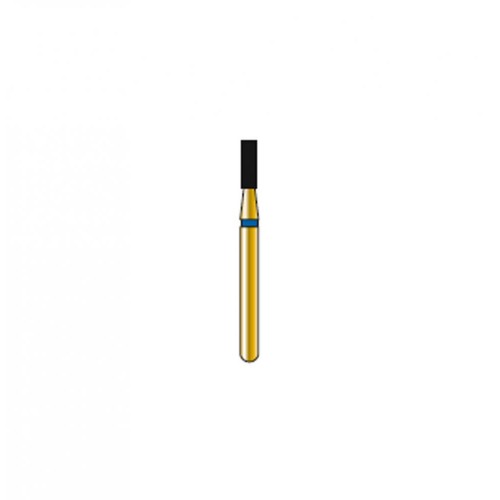 Bur Diamond FG 835-012-4-ML Flat End Cylinder Gold (5 pcs)