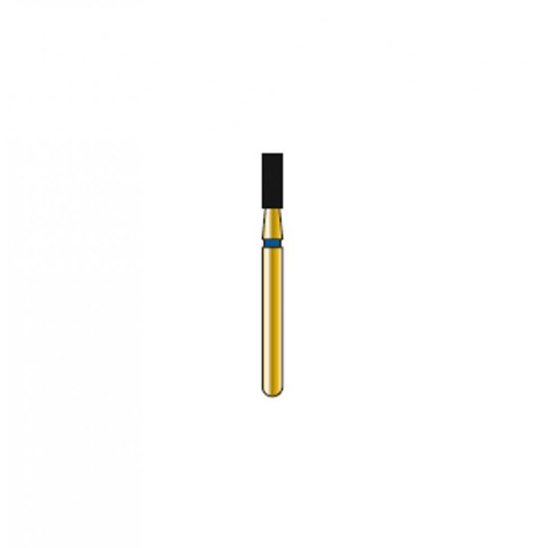 Bur Diamond FG 835-014-4-ML Flat End Cylinder Gold (5 pcs)