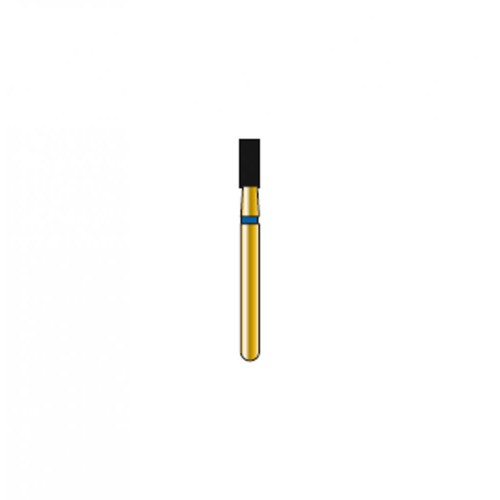 Bur Diamond FG 835-016-4-ML Flat End Cylinder Gold (5 pcs)