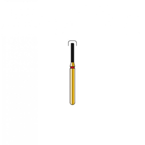 Bur Diamond FG 836R-010-6-F Round End Cylinder Gold  (5 pcs)