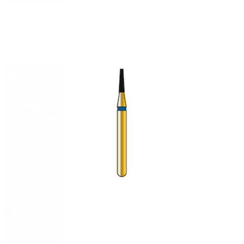 Bur Diamond FG 845-010-4-MLSS Flat End Taper Gold (5 pcs)