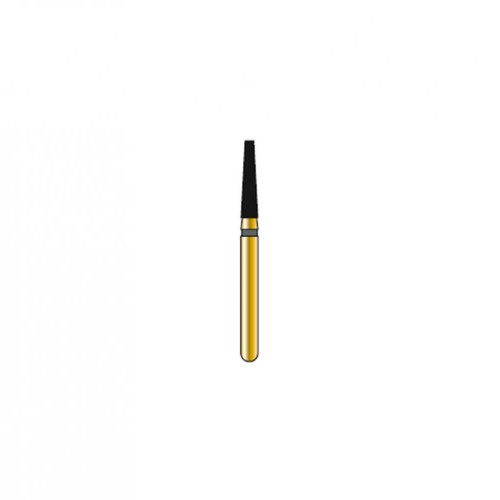 Bur Diamond FG 846-016-7-MLX Flat End Taper Gold (5 pcs)