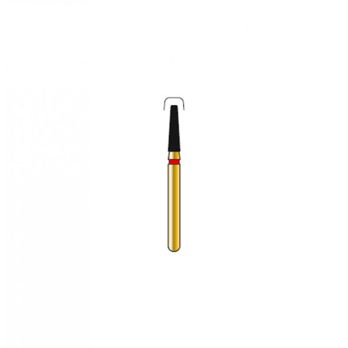 Bur Diamond FG 846R-016-6-F Round End Taper Gold (5 pcs)