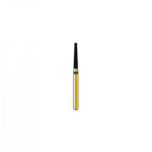 Bur Diamond FG 847-014-8-MLSS Flat End Taper Gold (5 pcs)