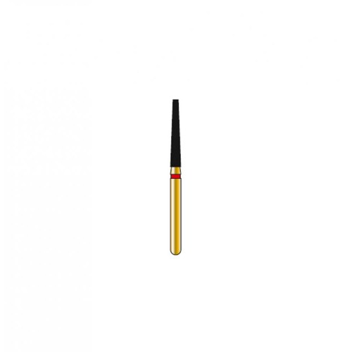 Bur Diamond FG 848-016-10-F Flat End Taper Gold (5 pcs)