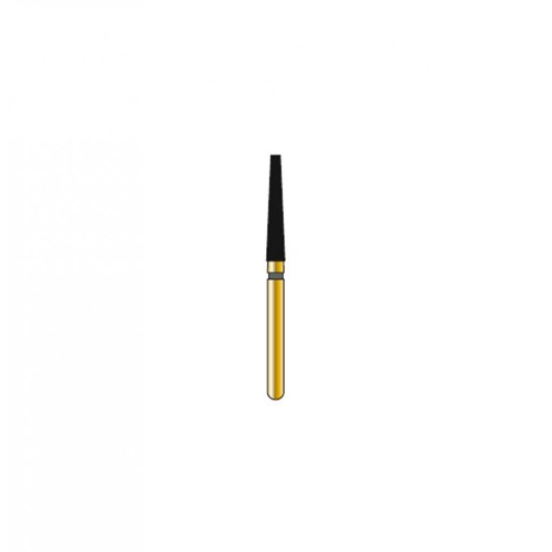Bur Diamond FG 848-018-10-MLX Flat End Taper Gold (5 pcs)