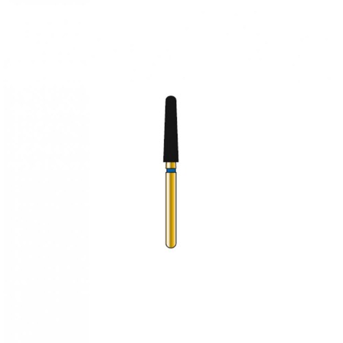 Bur Diamond FG 850-023-10-ML Round End Taper Gold (5 pcs)