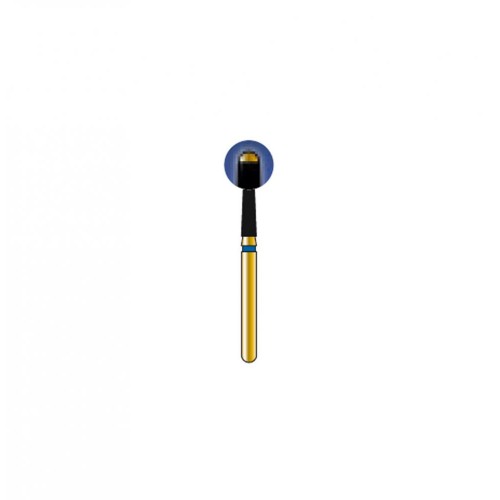 Bur Diamond FG 851-016-8-ML Round End Taper Safe End Gold (5 pcs)