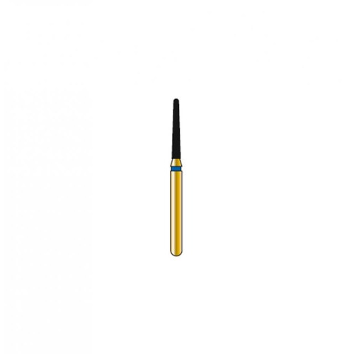 Bur Diamond FG 856-012-8-ML Round End Taper Gold (5 pcs)