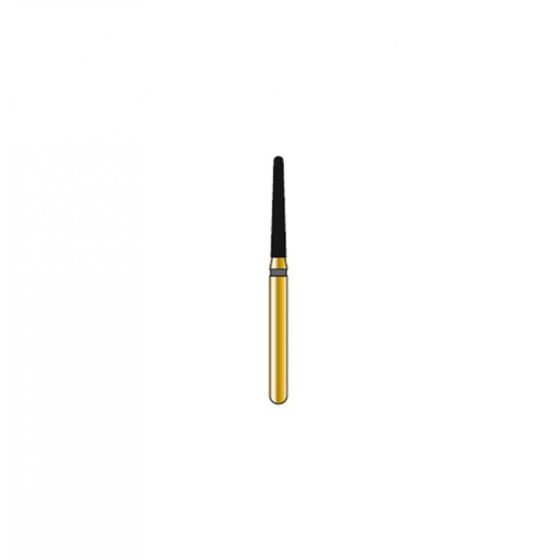 Bur Diamond FG 856-014-9-MLX Round End Taper Gold (5 pcs)