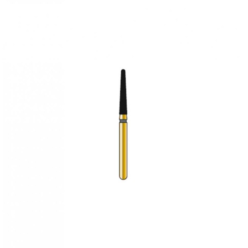 Bur Diamond FG 856-016-9-MLX Round End Taper Gold (5 pcs)
