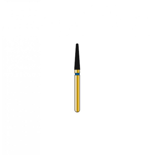 Bur Diamond FG 856-018-8-ML Round End Taper Gold (5 pcs)