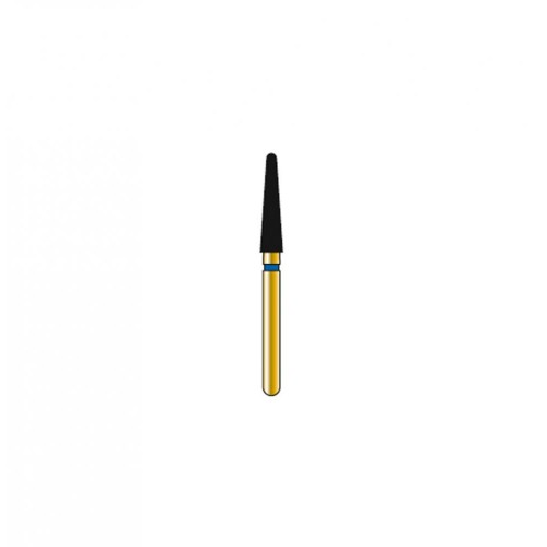 Bur Diamond FG 856-021-9-ML Round End Taper Gold (5 pcs)