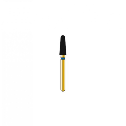 Bur Diamond FG 856-025-7-ML Round End Taper Gold (5 pcs)