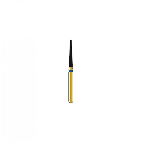 Bur Diamond FG 856L-014-10-ML Round End Taper Long Gold (5 pcs)