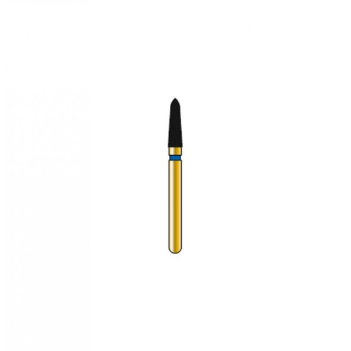 Bur Diamond FG 877K-018-6-ML Pointed Taper Gold (5 pcs)