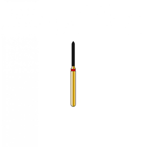 Bur Diamond FG 878-010-8-F Pointed Taper Gold (5 pcs)
