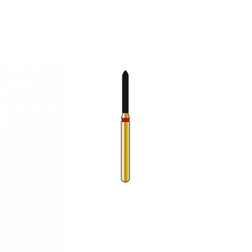 Bur Diamond FG 878-012-8-F Pointed Taper Gold (5 pcs)