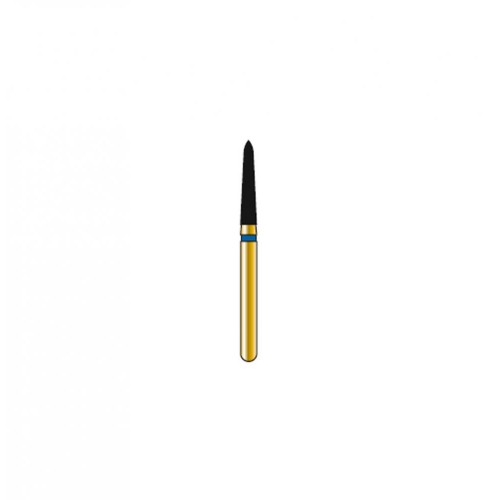 Bur Diamond FG 878K-016-8-MLSS Pointed Taper Gold (5 pcs)