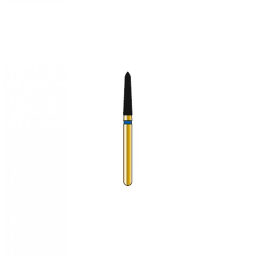 Bur Diamond FG 878K-018-8-MLSS Pointed Taper Gold (5 pcs)
