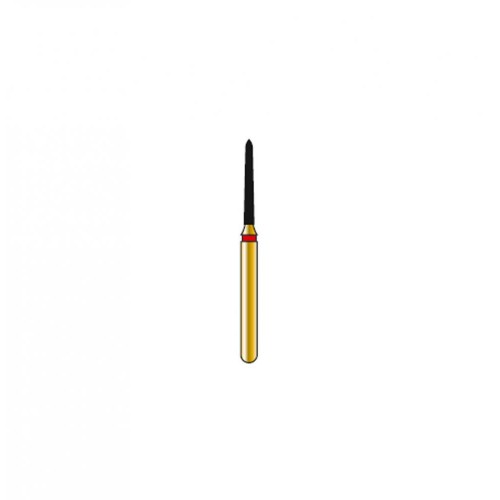 Bur Diamond FG 878K-010-8-F Pointed Taper Gold (5 pcs)