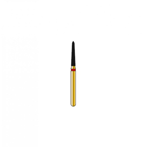 Bur Diamond FG 878K-014-8-F Pointed Taper Gold (5 pcs)