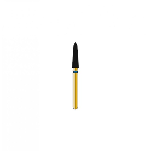 Bur Diamond FG 878K-021-8-ML Pointed Taper Gold (5 pcs)