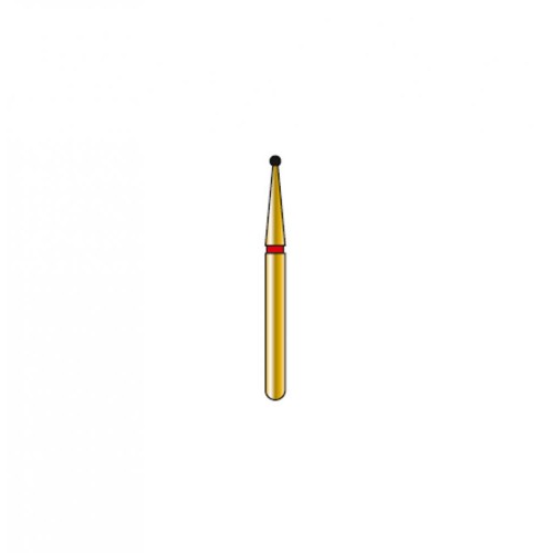 Bur Diamond FG 801-009-F Microprep Pear ExLong Gold (5 pcs)