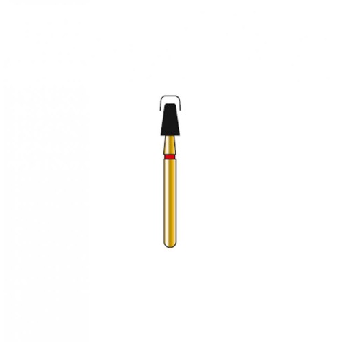Bur Diamond FG 845R-025-4-F Round End Taper Gold (5 pcs)