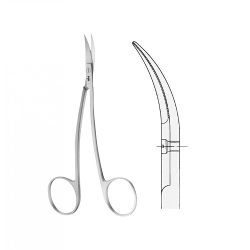 LA GRANGE Scissors, curved,  (115mm)
