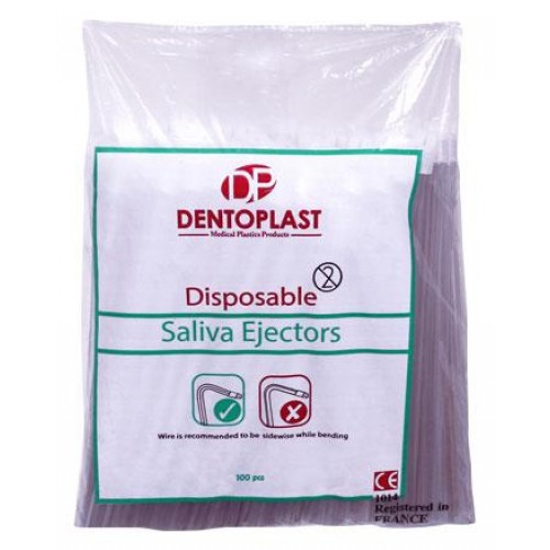 Dentoplast Saliva Ejector Transparent 150mm (100pcs)